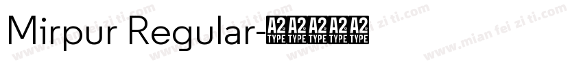 Mirpur Regular字体转换